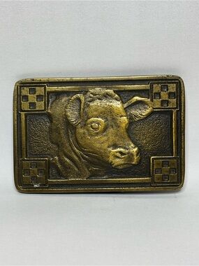 Vintage Purina "Profitunity Stampede” Calf Belt Buckle #6029